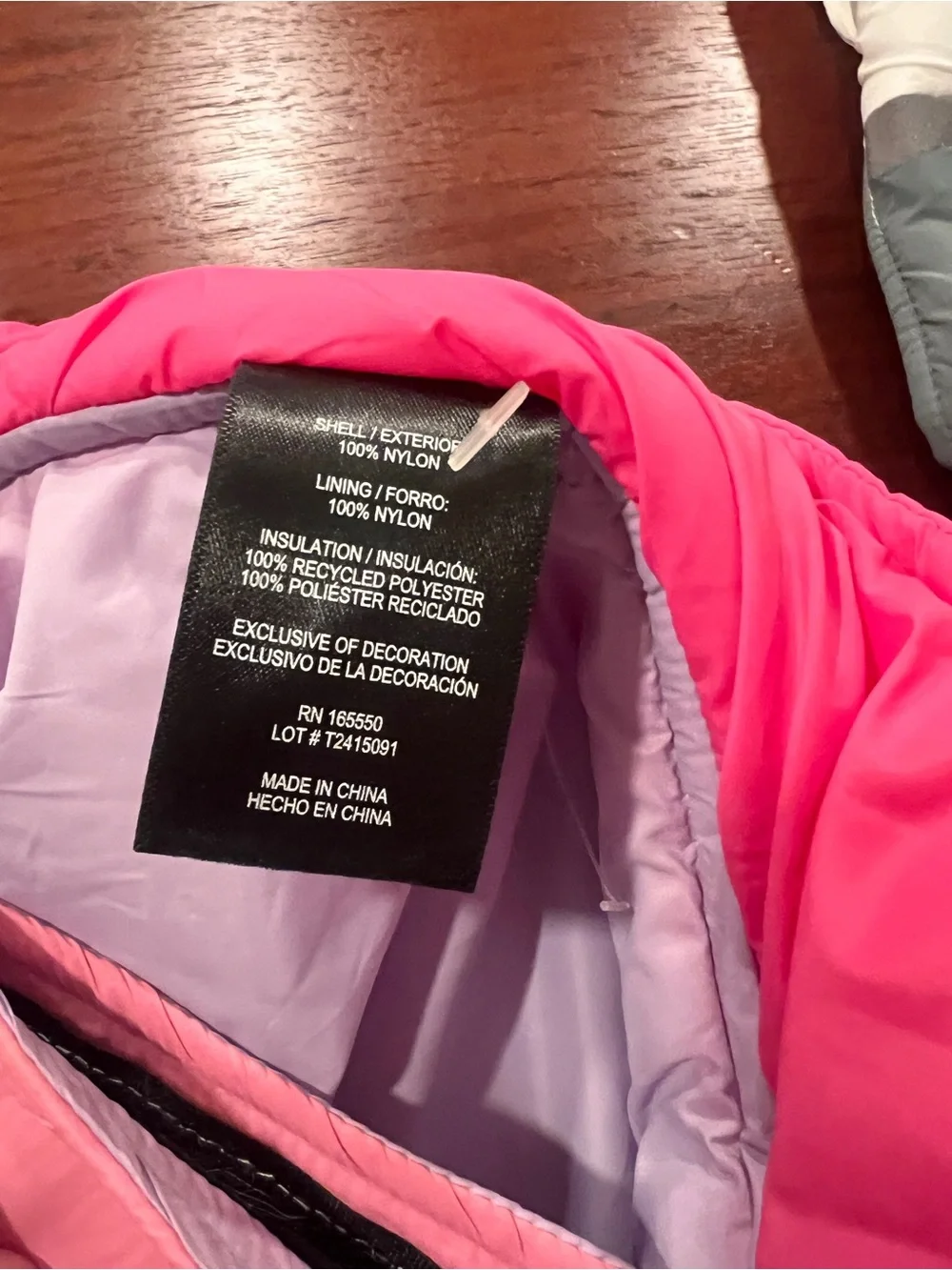32 Degrees Pink & Lavender Dog Puffer Jacket- NWOT